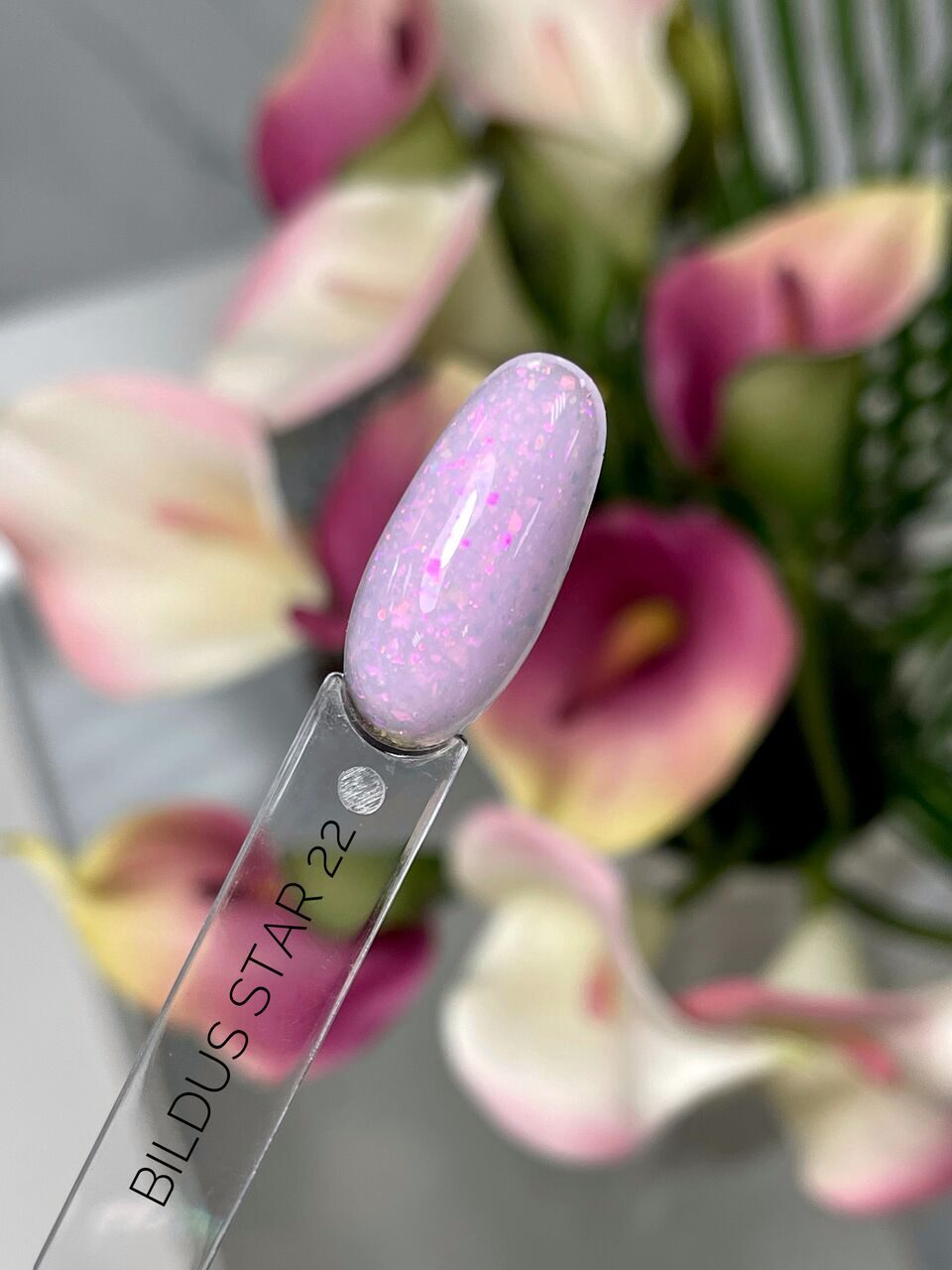 Bildus Star Gel №22 – 15ml Builder Gel with Chameleon Flakes | NailProUSA