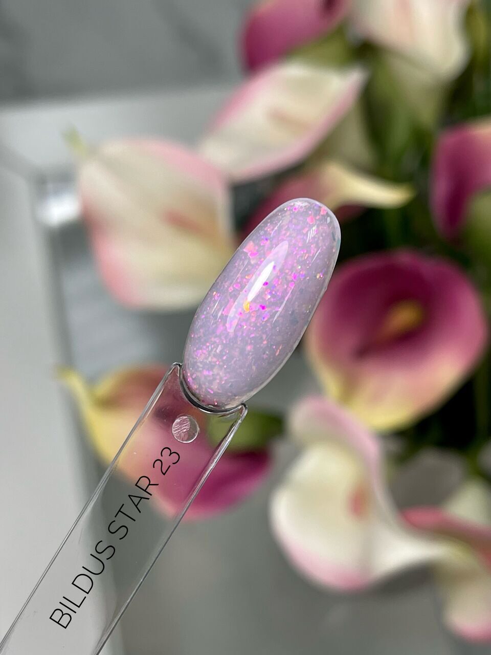 Bildus Star Gel №23 – 15ml Builder Gel with Chameleon Flakes | NailProUSA