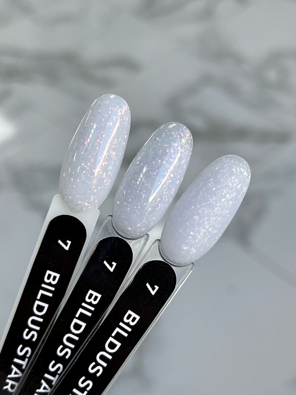 Bildus Star Gel №7 – 15ml Builder Gel with Chameleon Flakes | NailProUSA